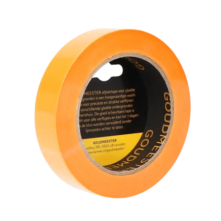 Goudmeester professionele schilderstape gladde ondergrond 50 m x 25 mm