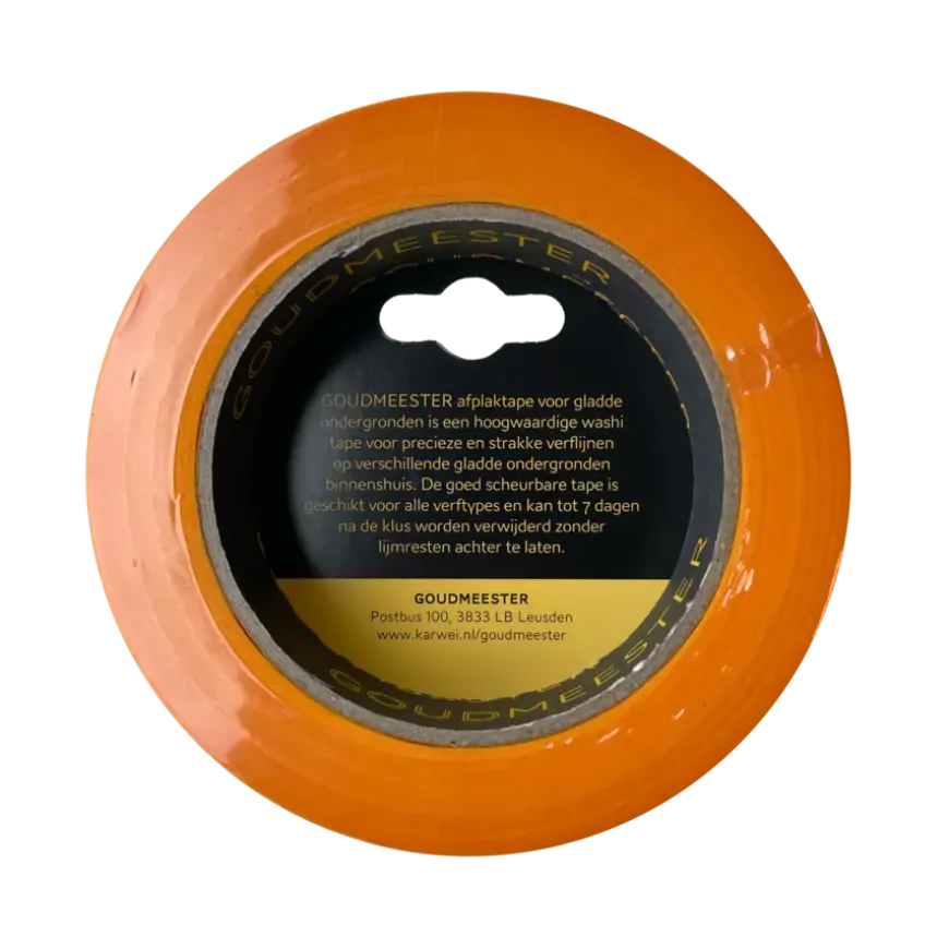 Goudmeester professionele schilderstape gladde ondergrond 50 m x 25 mm