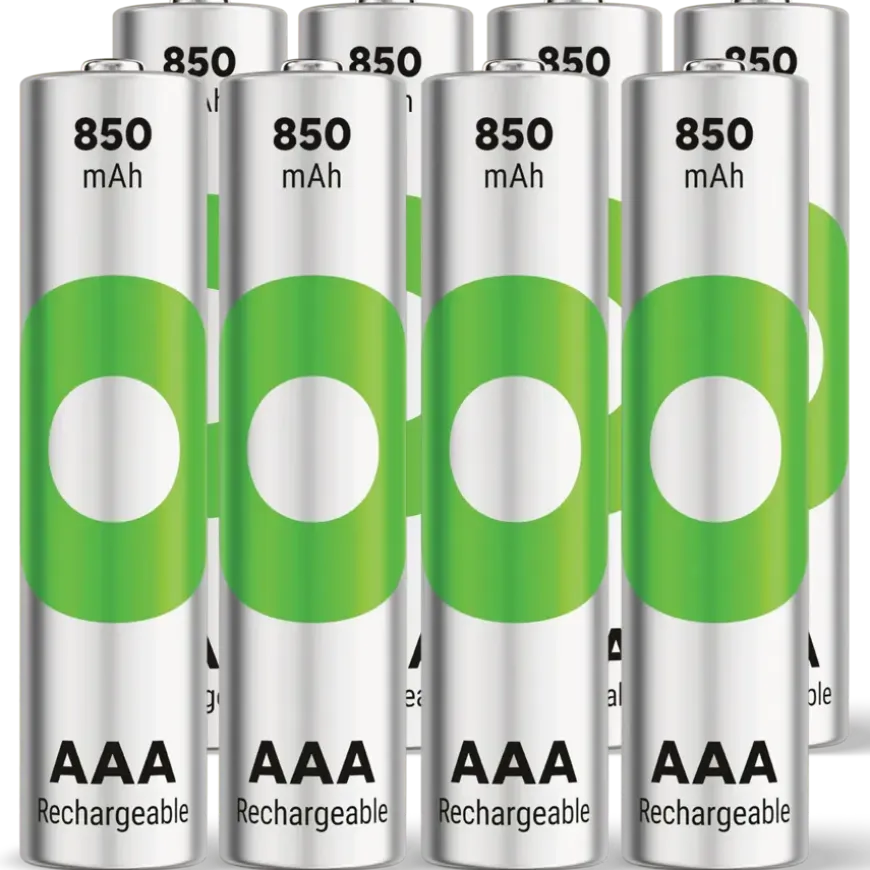 GP Batterij Oplaadbaar AAA NiMH 850 mAh ReCyko 1,2V 8 stuks