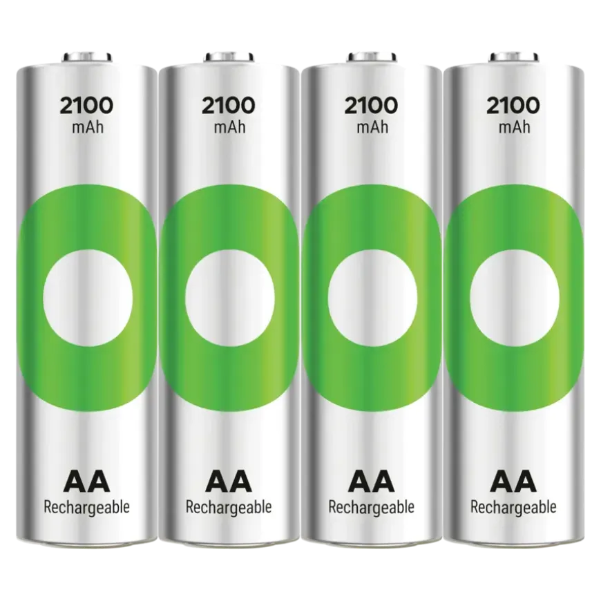 GP Batterij Oplaadbaar AA NiMH 2100 mAh ReCyko 1,2V 4 stuks (3+1)