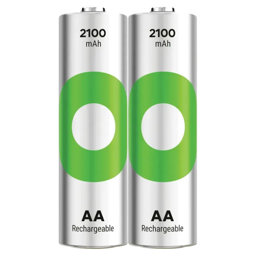 GP Batterij Oplaadbaar AA NiMH 2100mAh ReCyko 1,2V 2 Stuks