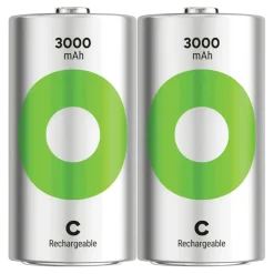 GP Batterij Oplaadbaar C NiMH 3000mAh ReCyko 1,2V 2 Stuks
