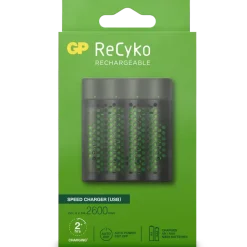 GP ReCyko+ USB Rapid Batterijlader incl. 4 AA Batterijen
