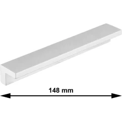 Geen Greep Corner aluminium 148mm