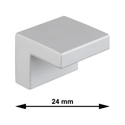 Geen Greep Corner aluminium 24mm