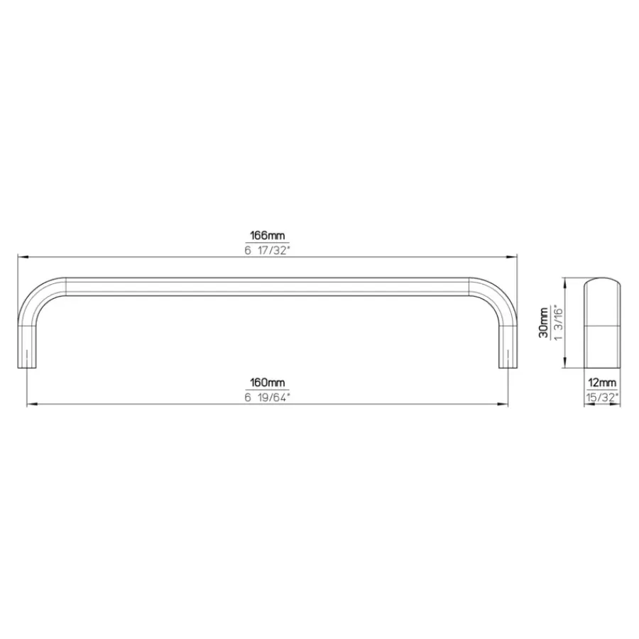 Siro Greep Donna rvs 166mm