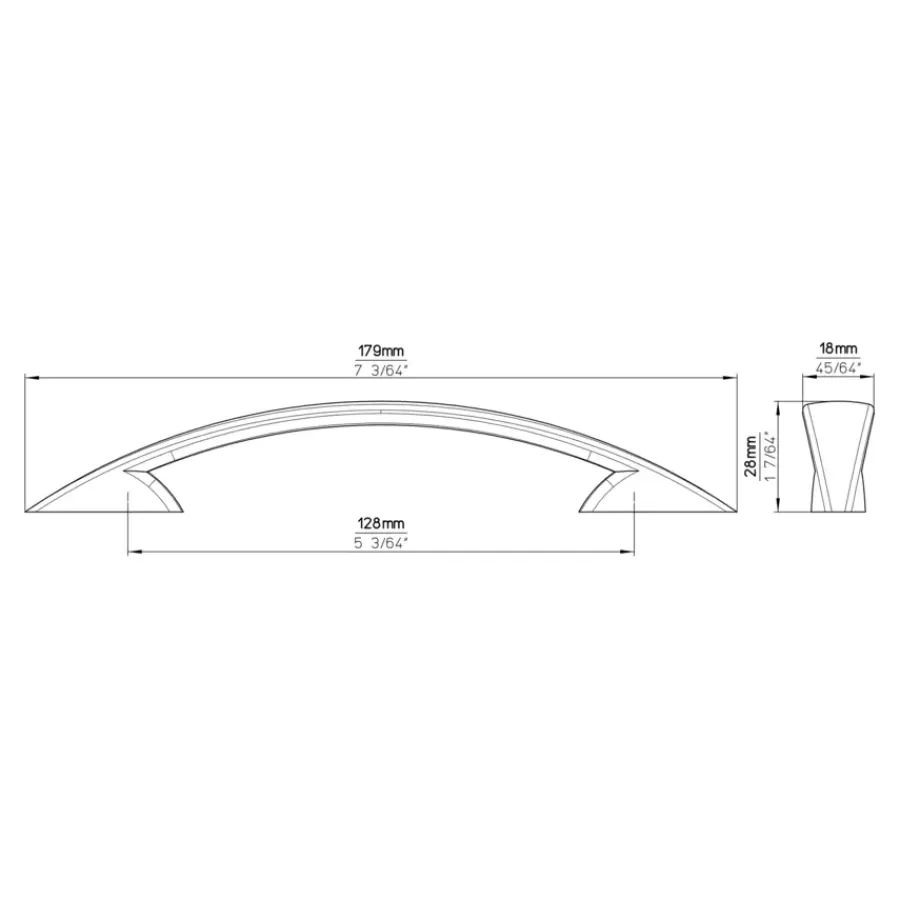 Siro Greep Eva rvs look 180mm