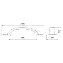 Siro Greep Finn oud tin 144mm