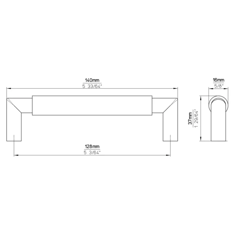 Siro Greep Jara rvs look 16mm