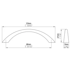 Siro Greep Jose aluminium 115mm