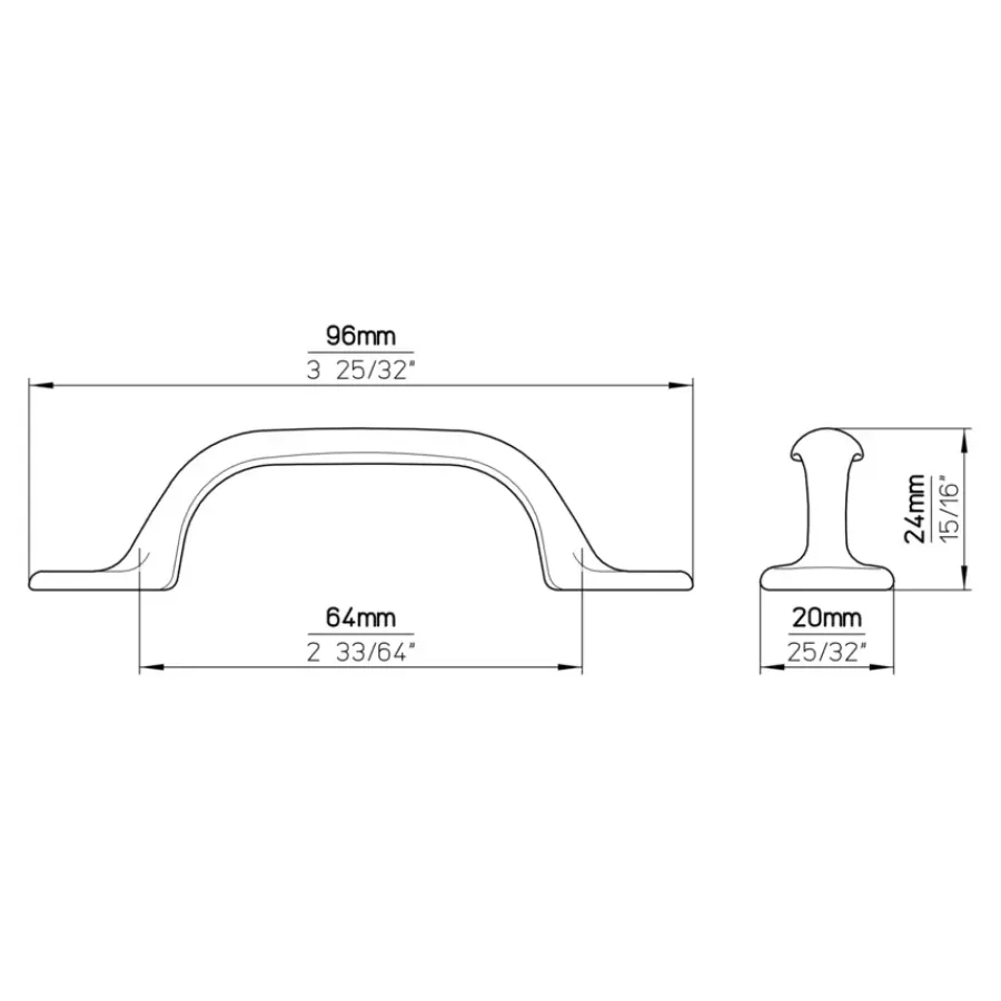 Siro Greep Sam rvs look 95mm
