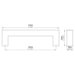 Siro Greep Tessa rvs 143mm