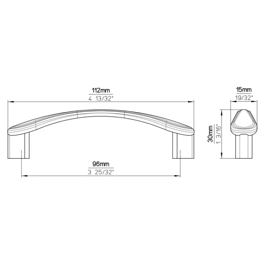 Siro Greep Xenia rvs look 113mm
