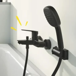 Grohe bad-/douchemengkraan Start mat zwart 15 cm