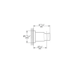 Grohe Colours Handdouchehouder Essence New Grafiet