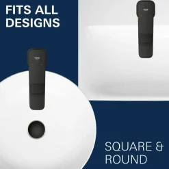 Grohe Dice wastafelmengkraan XL-Size Mat Zwart