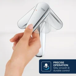 Grohe Dice wastafelmengkraan S-Size Push open Chroom