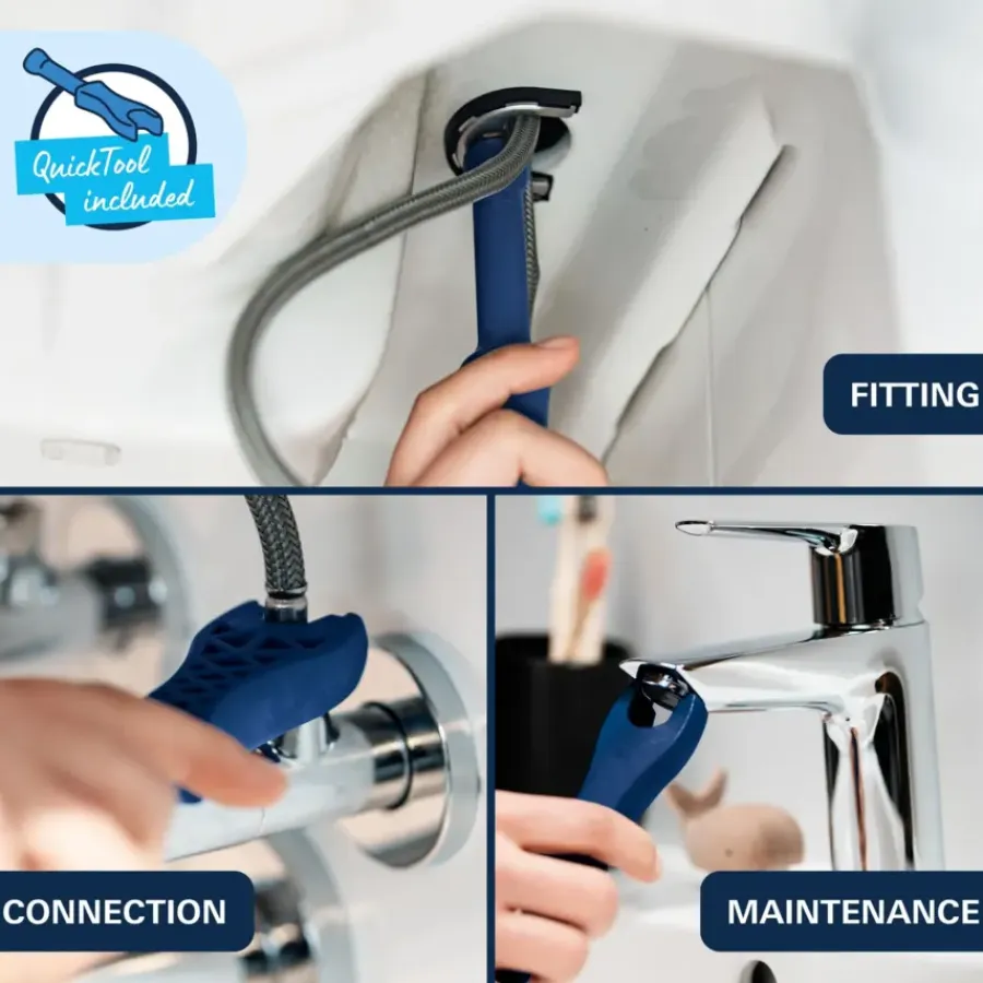 Grohe Dice wastafelmengkraan S-Size Push open Chroom