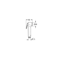 Grohe douchekop Quickfix Vitalio Trigger Spray handdouche 1 stand ø 3.6 cm chroom
