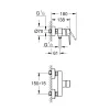 Grohe douchemengkraan Start mat zwart 15 cm