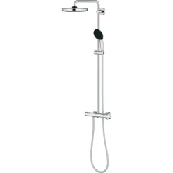 Grohe douchesysteem Vitalio Start 250 met handdouche en thermostaatkraan 2 standen chroom, max. 8,0 L/min bij 3 bar - hartafstand kraan 15 cm