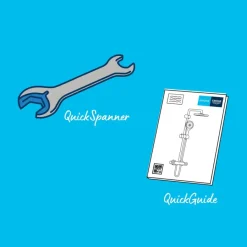 Grohe douchesysteem Vitalio Start 250 met handdouche en thermostaatkraan 2 standen chroom, max. 8,0 L/min bij 3 bar - hartafstand kraan 15 cm