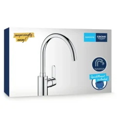 Grohe Get éénhendel keukenkraan met hoge uitloop Chroom