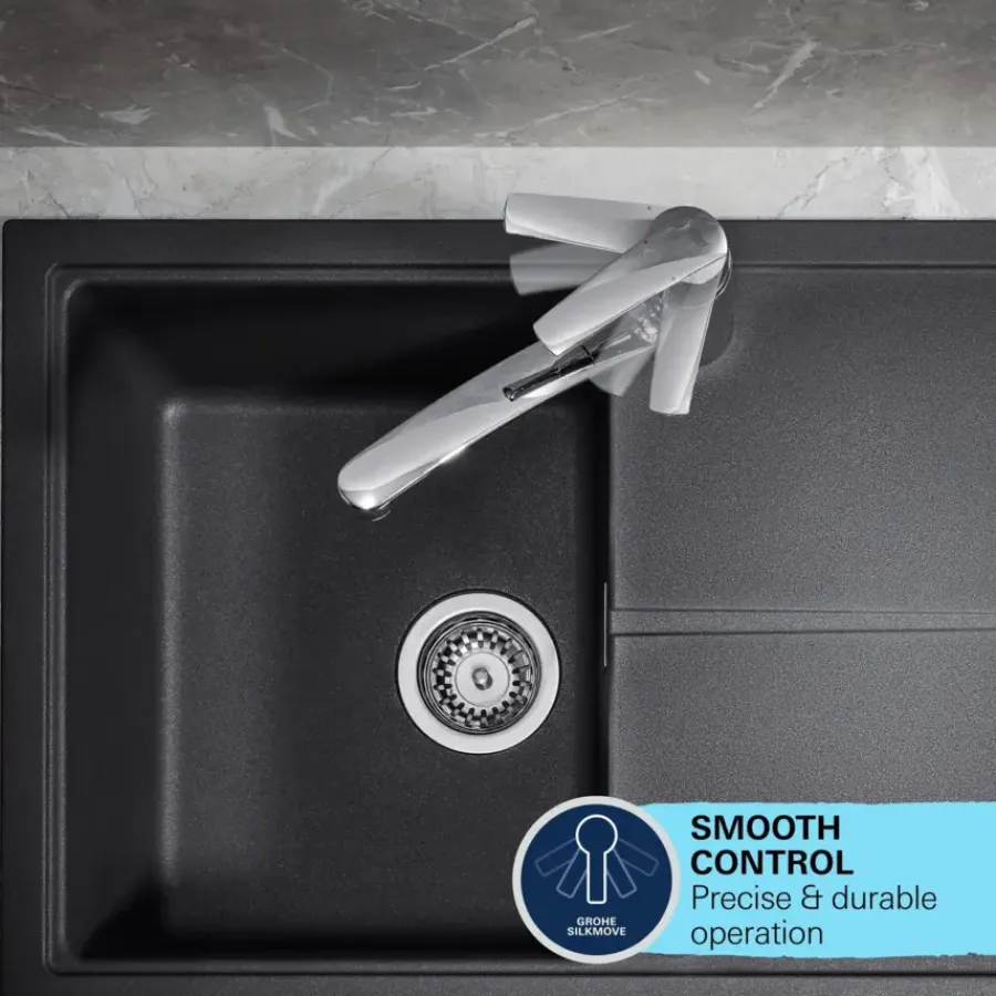 Grohe keukenkraan Start dual spray QuickFix supersteel (RVS look)