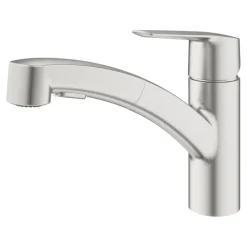 Grohe keukenkraan Start dual spray QuickFix supersteel (RVS look)