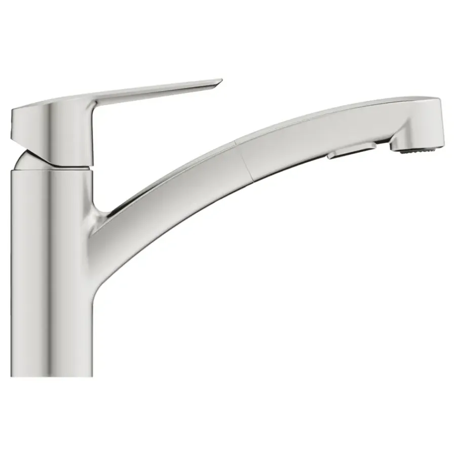 Grohe keukenkraan Start dual spray QuickFix supersteel (RVS look)