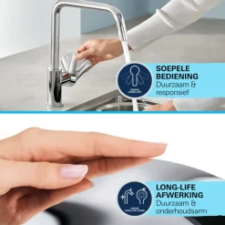 Grohe keukenkraan Start Edge chroom