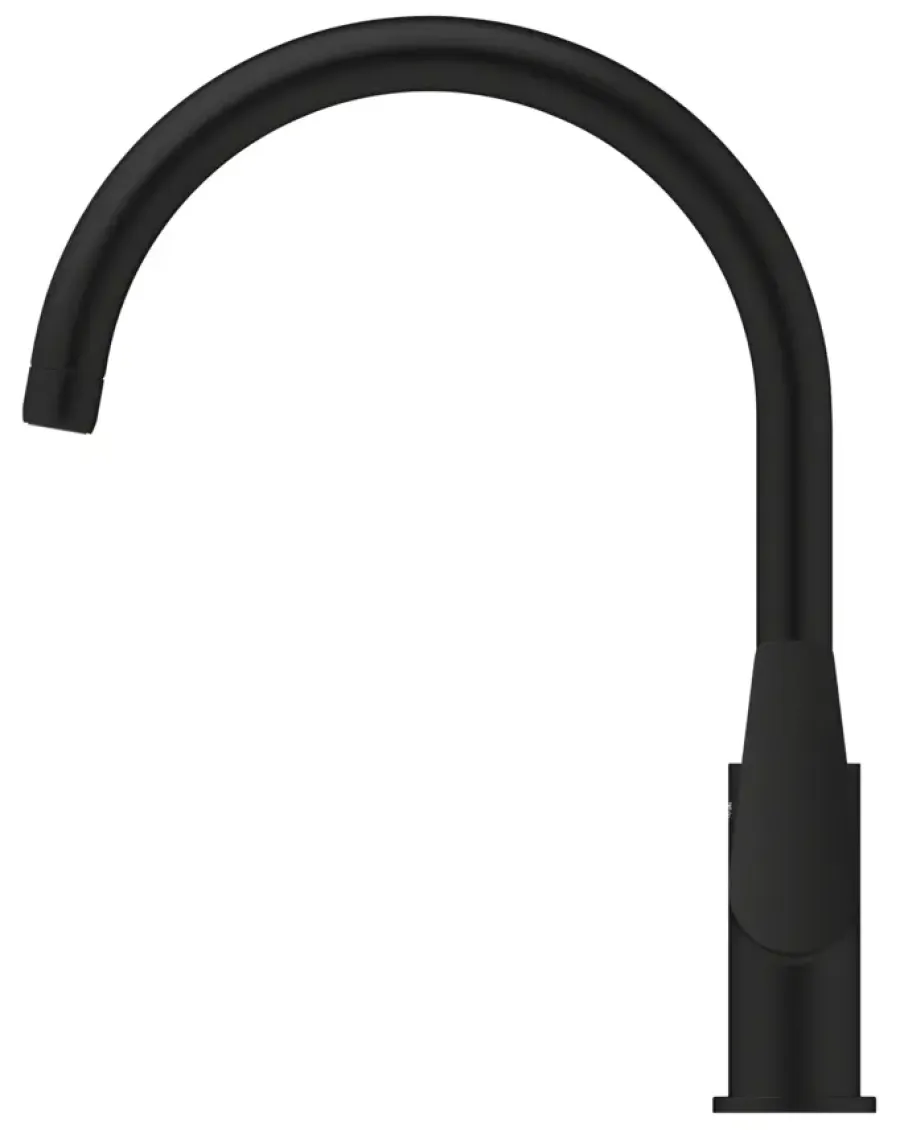 Grohe keukenmengkraan Start Edge hoge uitloop mat zwart