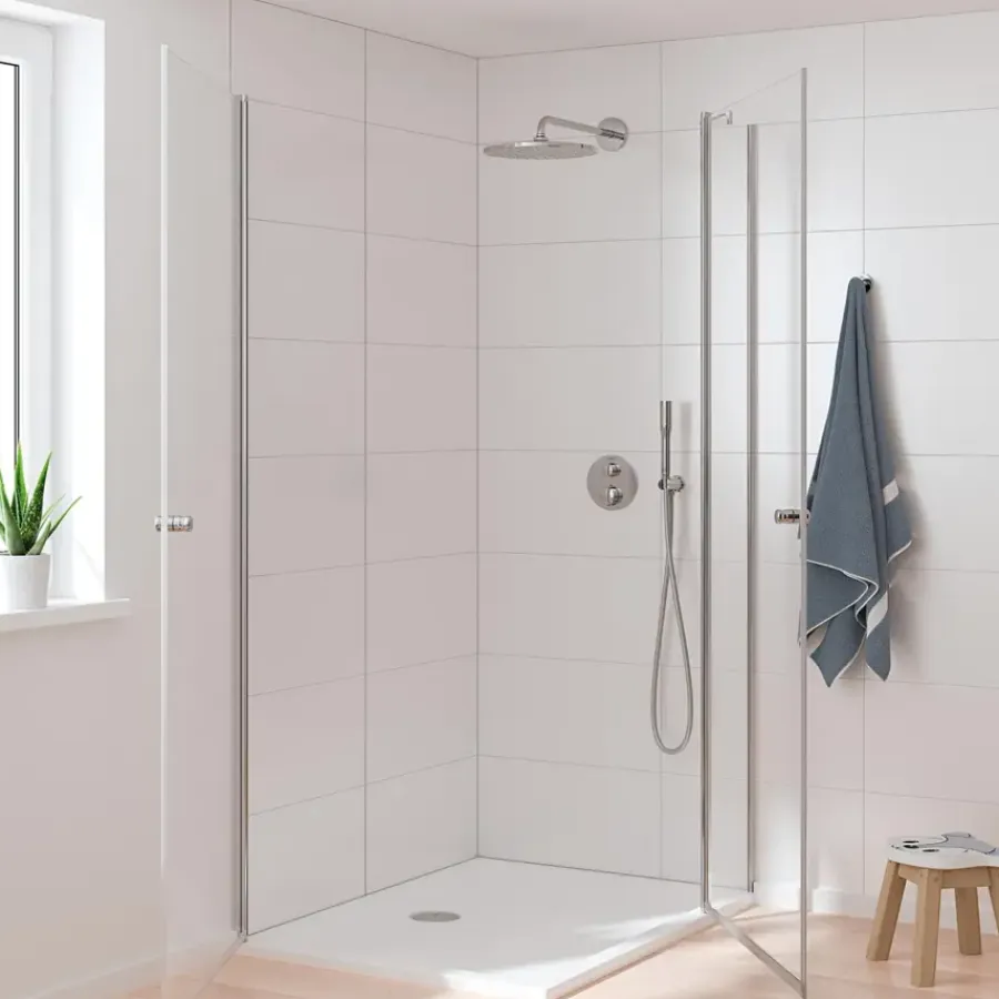 Grohe Precision Thermostat Perfect inbouw douchesysteem met Vitalio Rain Mono 310 hoofddouche rond Chroom