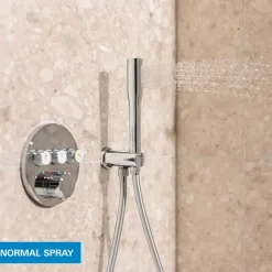 Grohe Precision Thermostat Perfect inbouw douchesysteem met Vitalio Rain Mono 310 hoofddouche rond Chroom