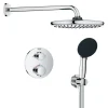 Grohe Precision Thermostat Perfect inbouw douchesysteem met Vitalio Comfort 250 hoofddouche rond Chroom