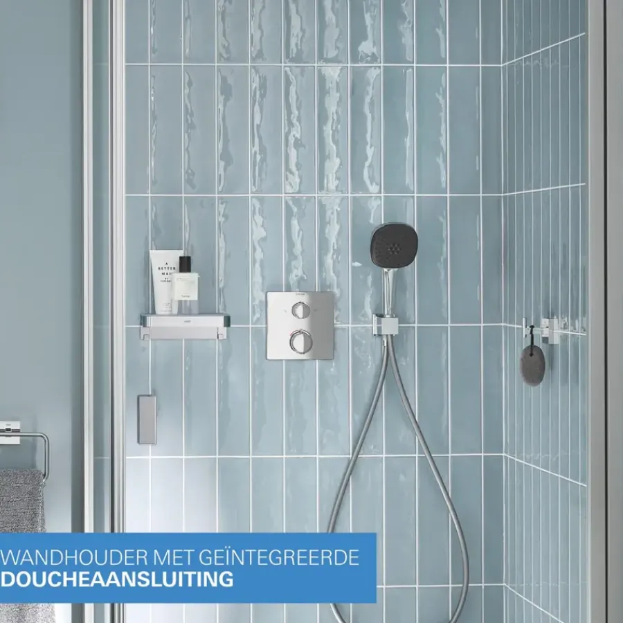Grohe Precision Thermostat Perfect inbouw douchesysteem met Vitalio Comfort 250 hoofddouche vierkant Chroom