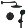 Grohe Precision Thermostat Perfect inbouw douchesysteem met Vitalio Comfort 250 hoofddouche rond Mat Zwart