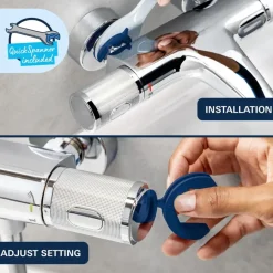 Grohe Precision Trend Cool Touch thermostatische douchekraan 15cm