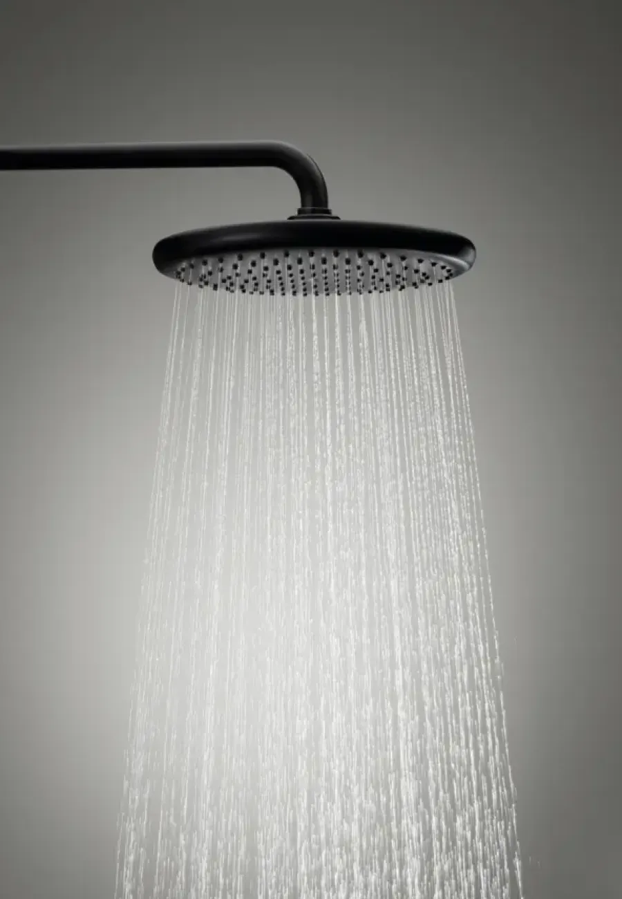 Grohe regendoucheset Quickfix Vitalio Start met handdouche 2 standen zwart - hartafstand kraan 15 cm