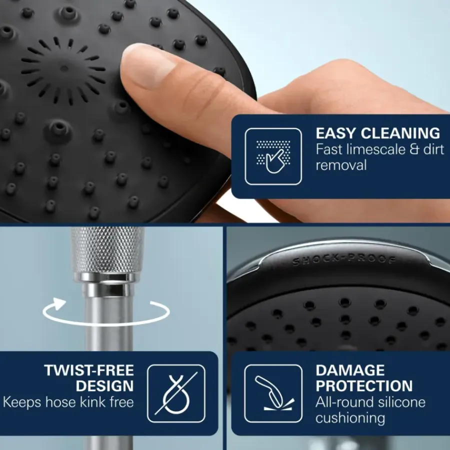 Grohe regendouche Vitalio Start 210 met thermostatische douchekraan