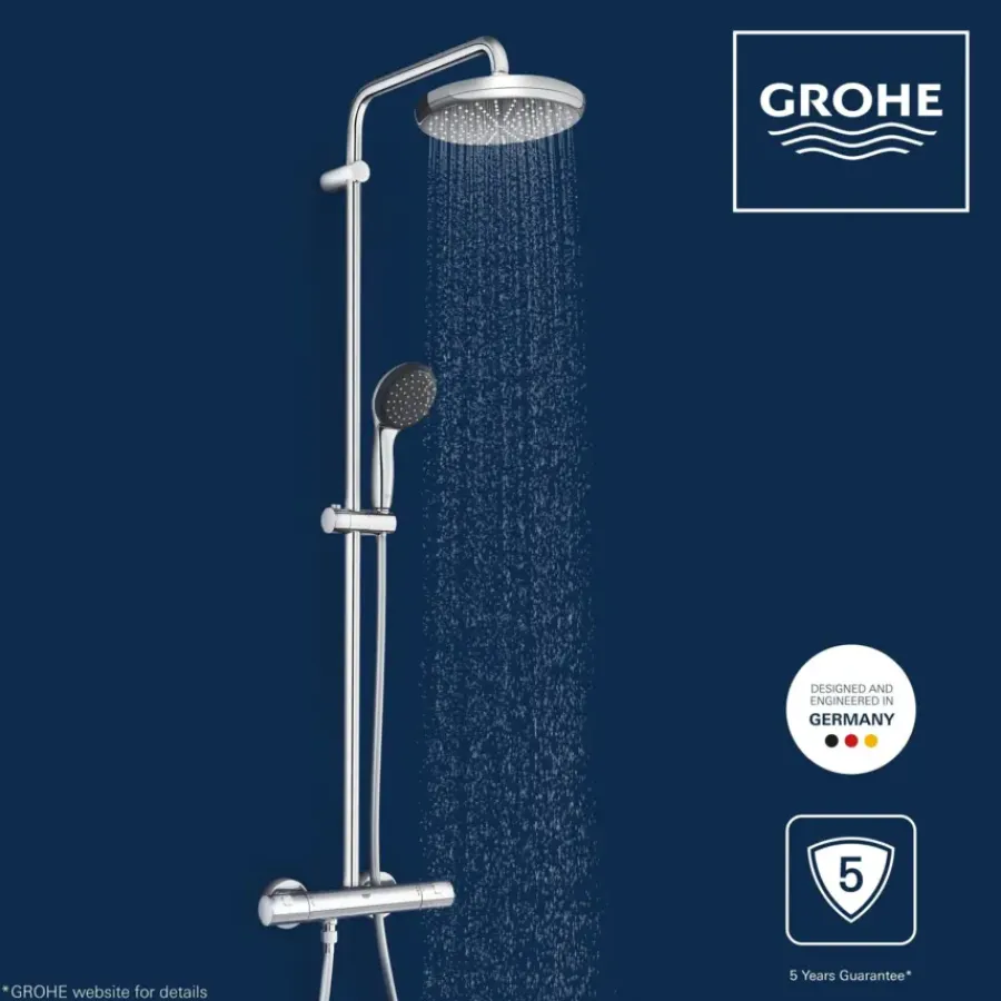 Grohe regendouche Vitalio Start 210 met thermostatische douchekraan