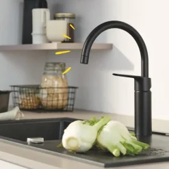 Grohe Start Keukenmengkraan C-Uitloop Mat Zwart