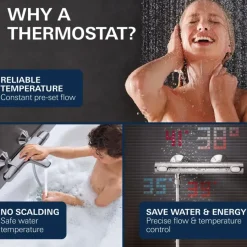 Grohe thermostatische douchekraan Precision Start - chroom 15 cm
