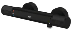 Grohe thermostatische douchekraan Precision Feel mat zwart 15 cm