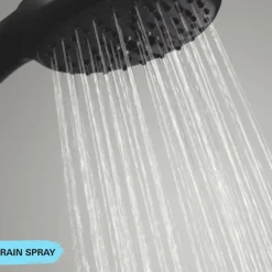 Grohe Vitalio Start doucheset Precision Start met thermostaatkraan mat zwart