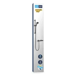 Grohe Vitalio Start doucheset Precision Start met thermostaatkraan mat zwart