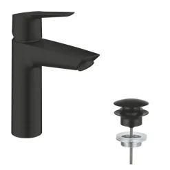 Grohe wastafelkraan Start M-size QuickFix mat zwart
