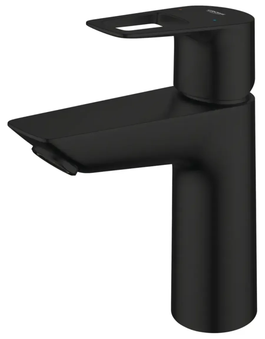Grohe wastafelmengkraan Start Loop M-Size push open mat zwart