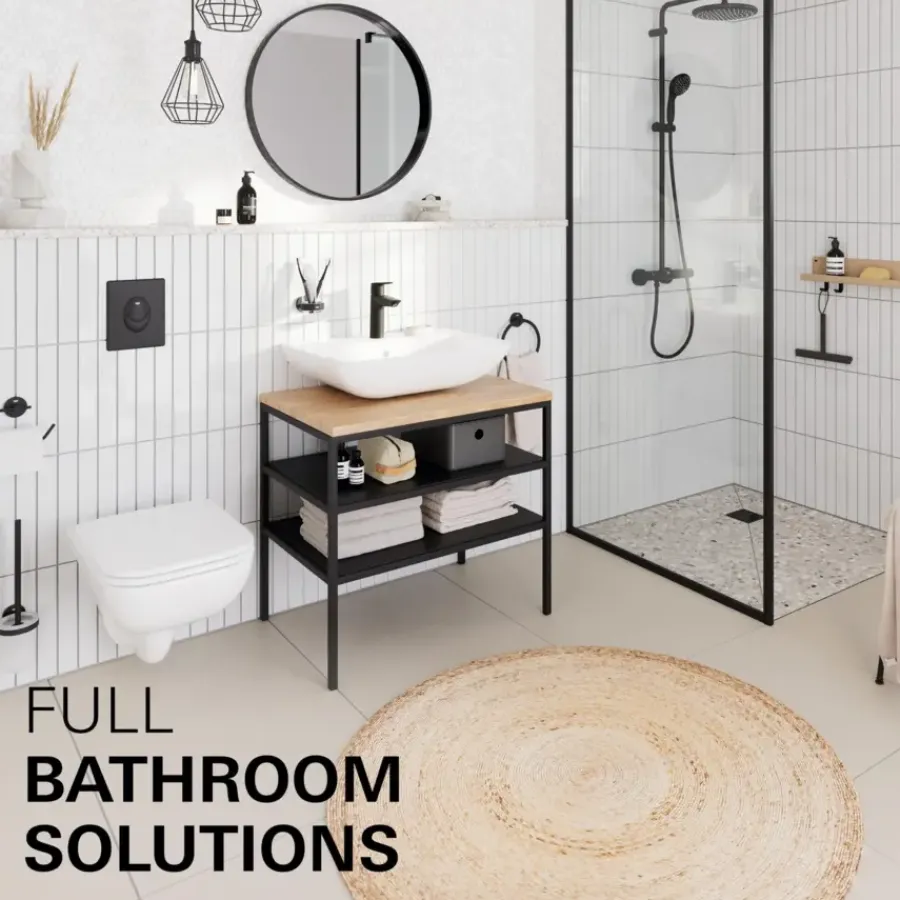 Grohe wastafelmengkraan Start Loop M-Size push open mat zwart