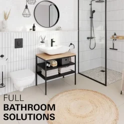 Grohe wastafelmengkraan Start Loop S-Size push open mat zwart